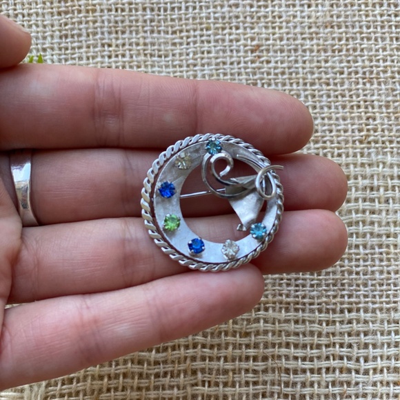 Rainbow sterling brooch - Picture 2 of 4